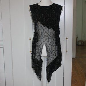NOLA designer unique beaded top